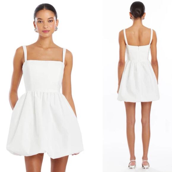 Amanda Uprichard Christine Bouclé Mini Dress Size Medium Preppy Cocktail attire - Picture 13 of 13